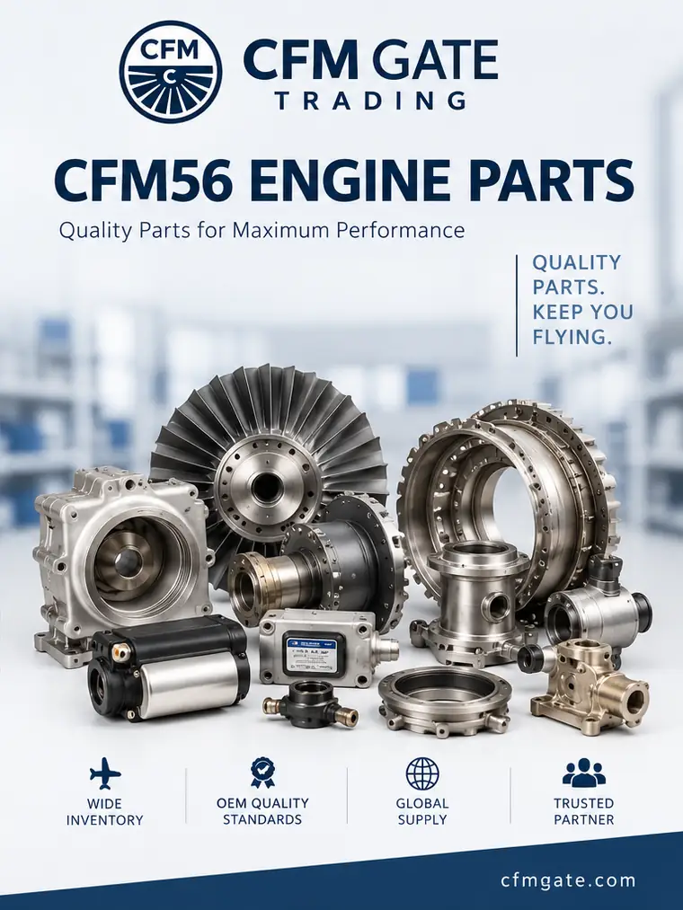 CFM56 engine parts supplied by CFM Gate Trading